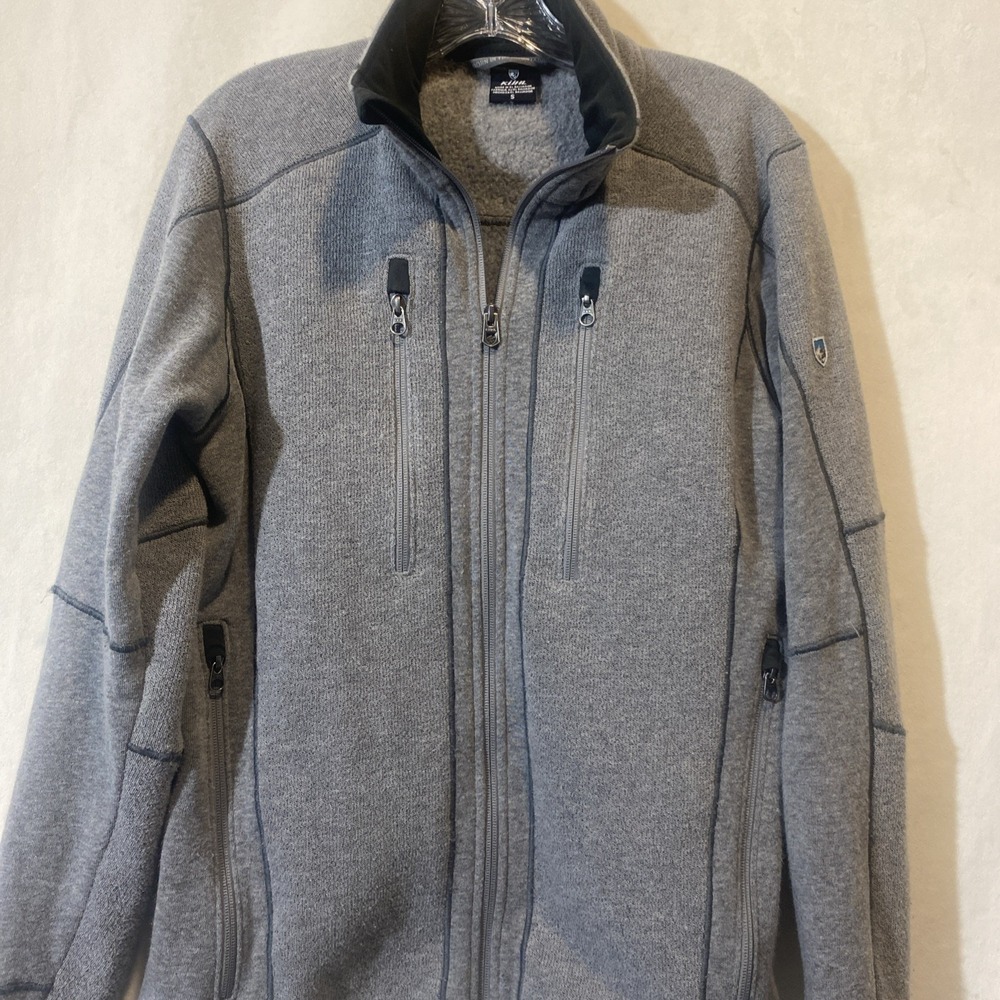 Kuhl Gray Full Zip Fleece‎ Jacket Womens Small Mock Neck Outdoor  Great4everyday